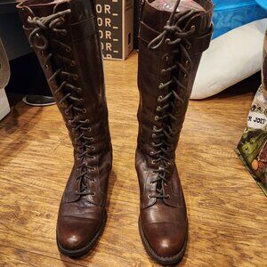 Born Brown Riding Knee High Boot